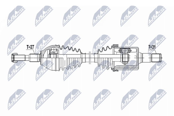 Antriebswelle NTY NPW-FR-179 FüR Ford Edge Tdci Turbo AWD-image
