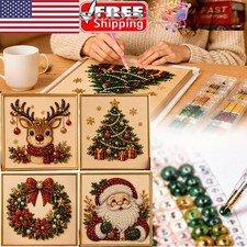 DIY Christmas Pearl Diamond Painting Art Kit, Christmas Pearl Art Kits Decor