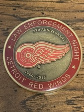 Detroit Red Wing Token Law Enforcement Night