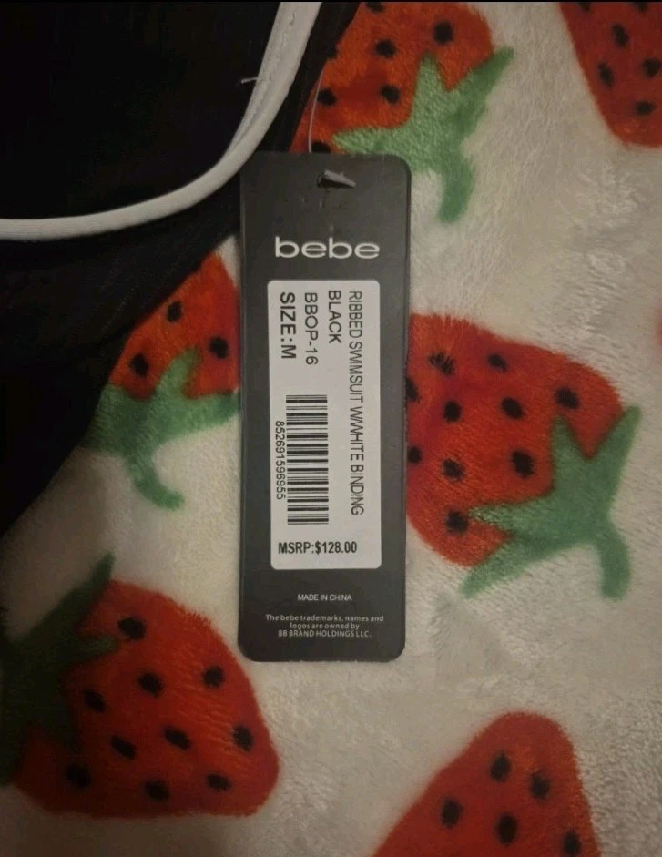 TRAJE DE BAÑO BEBE ESTRÁS LAZO ESPALDA UNA PIEZA ACANALADO NEGRO TALLA M Foto 3 de 4