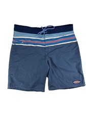 Vineyard Vines Mens Performance 9" Board Shorts Swim Trunks Striped Blue Size 36