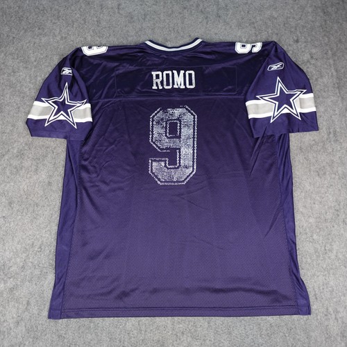 Dallas Cowboys Football Jersey Mens 3XL Blue NFL Football Tony Romo Reebok VTG - Picture 2 of 16