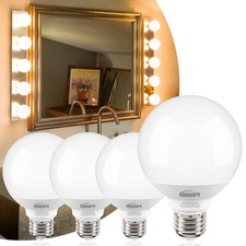 Honesorn 4 Pack G25 LED Globe Vanity 4 Count Pack of 1 , 2700k Warm White