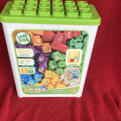 LeapFrog LeapBuilders 81pc Jumbo Blocks Box Educational Interlocking Set w/ Box