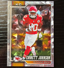 Topps 2026 Emmett Johnson RC Rookie Diamanté Foil 313 Kansas City Chiefs KC