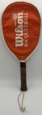 Vtg Wilson Stroke Master 2 II racquetball racquet 4 1/8 grip w/Orange Head Cover