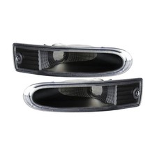 Black Front Bumper Turn Signal Light Heavy Duty For Mitsubishi Eclipse 2000-2002
