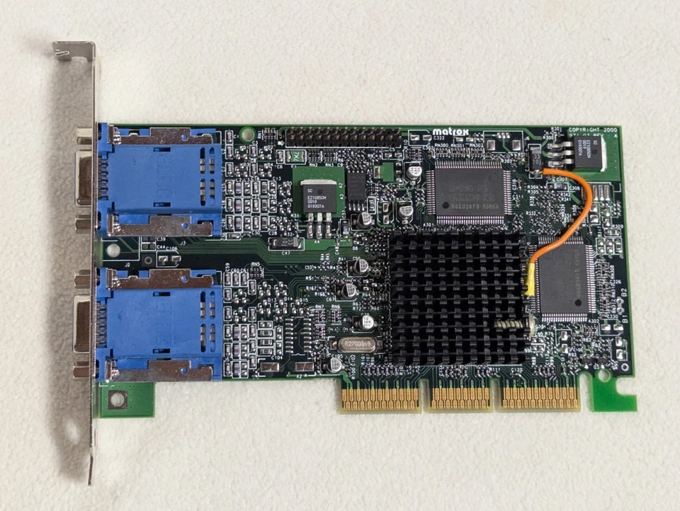 Matrox IBM G45+ 16MB Dual Head AGP VGA Card MDHA 16D FRU 09N9237 - Image 4 of 4