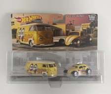2021 Hot Wheels Premium Car Culture 2 Pack Mooneyes Vw T1 Panel Van Beetle Bug