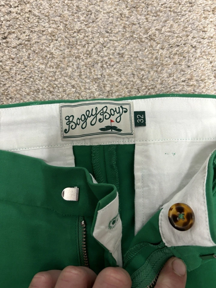 Bogey Boys Golf Pants Green Size 32 Men's - Изображение 3 из 3