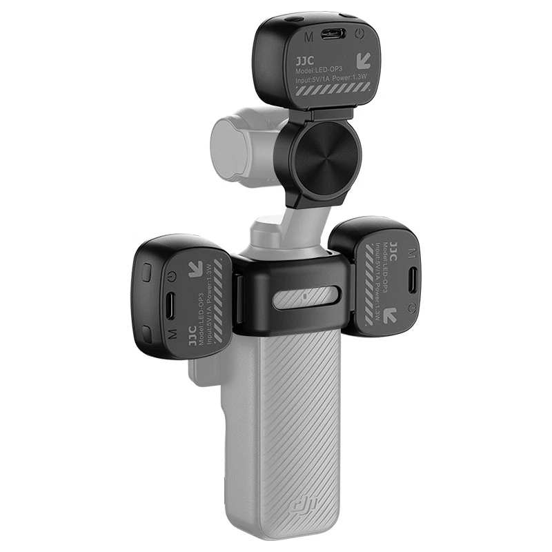 JJC 3 LED Light Magnetic Fill LED Light Stand for DJI Osmo Pocket 3 USB Recharge - Image 2 of 4