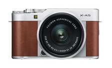 Fujifilm X-A5 Mirrorless Camera Lens Kit, Brown, X-A5LK-BW