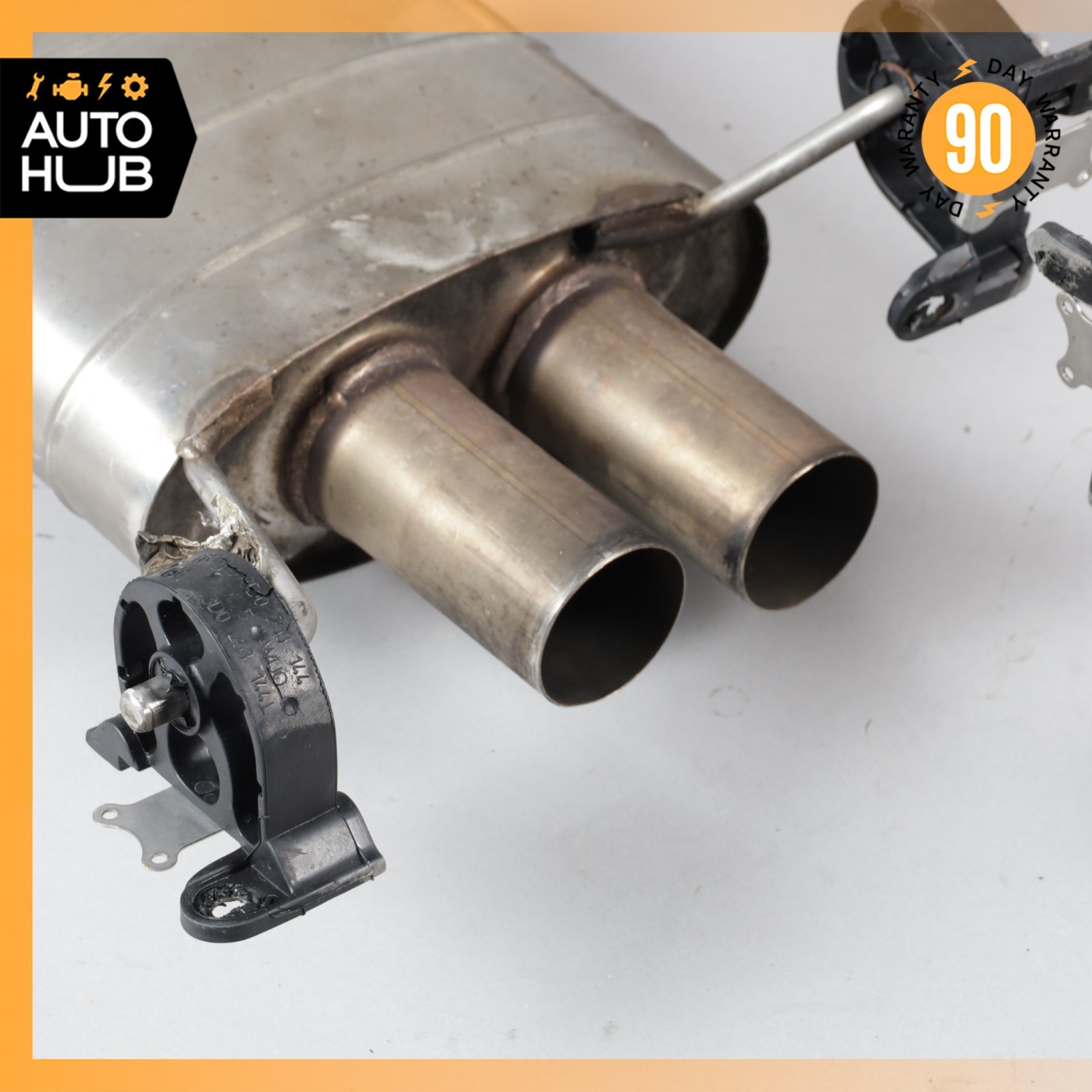 Bentley Continental GT GTC 6.0L Exhaust Resonator Mufflers Set Quicksilver