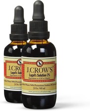 2-Pack J.CROW'S Lugol's Iodine Solution, 2 oz