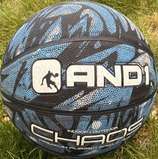 AND1 Chaos Indoor/Outdoor Basketball Blue Black Sport Ball for Basketball