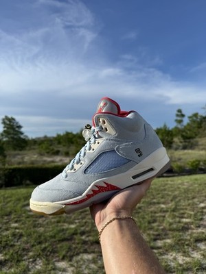 Air Jordan Trophy Room x Air Jordan 5 Retro Ice Blue CI1899-007 Men Size 8 New 