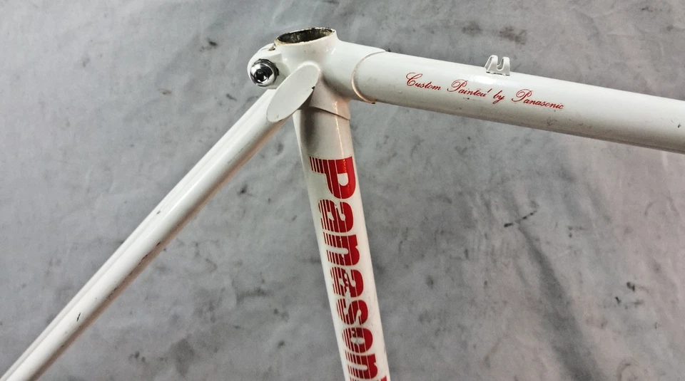 Juego de cuadro de bicicleta de carretera Panasonic DX-2000 1982 pequeño 50 cm acero con orejetas Tange retro ~ Foto 4 de 4
