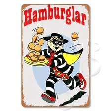 Tin Metal Signs Home D cor Design, a Vintage Burger Driver Wall Decoration Metal