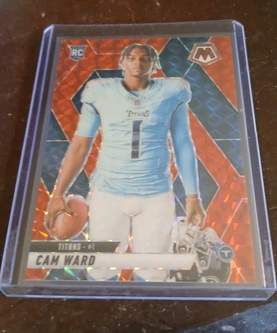 Cam Ward (RC) 2025 Panini Mosaic Red Camo Image Variation #272