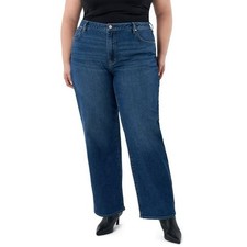 Seven7 Women's Loose Straight Jean Size 22W Dark Wash