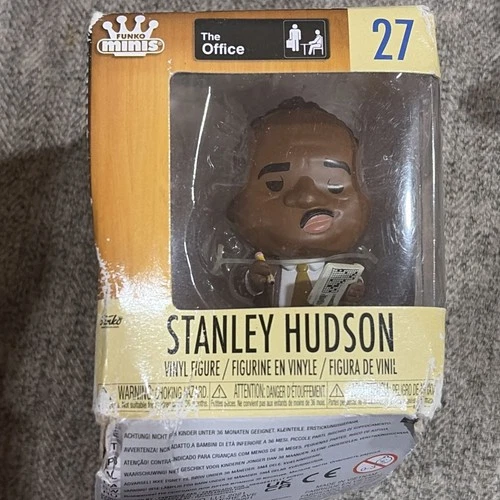 Stanley Hudson The Office Funko Minis #27 Vinyl Figure NEW IN BOX Notepad Pencil