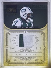 2012 Panini National Treasures Plaxico Burress Patch /49 Game-Worn #105