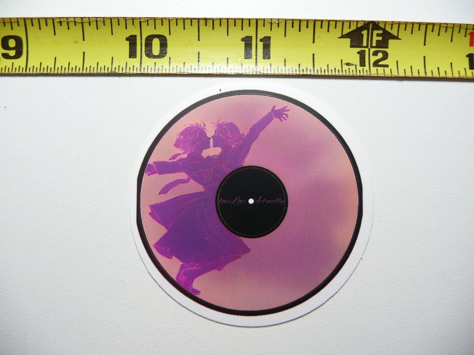 Vinyl Record Sticker Decal LP DJ Couple Dancing Music Concert