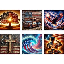6 Pack Diamond Art Kits for Adults - 5D Diamond Painting Kits for Adults Begi...