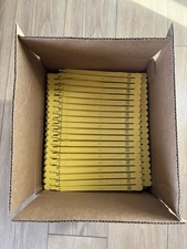 1000 Yellow plastic truck trailer security seals numbered Amazon 7" Tamper Proof