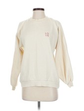 Topshop Women Ivory Sweatshirt 2