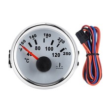 Marine Engine Water Temperature Gauge 52mm/2in 40-120   Water Temp Gauge Temp...