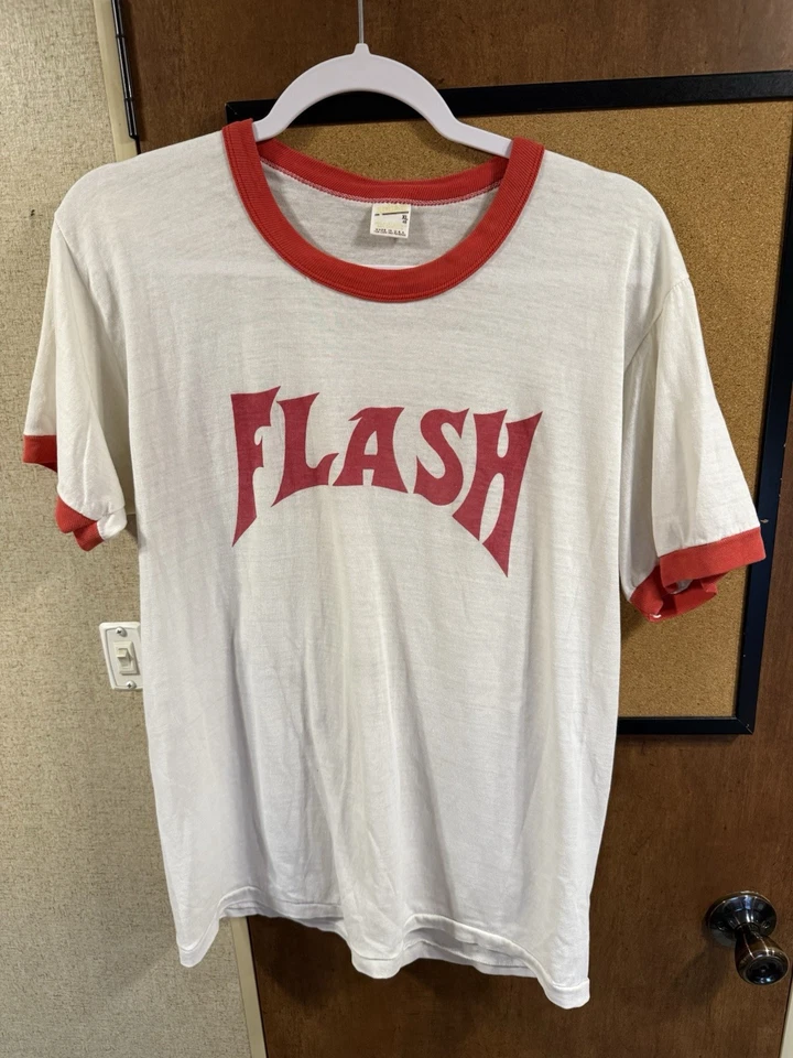 Camiseta de Colección Original Años 80 Talla L Ajuste Flash Gordon Película Promo Timbre Foto 2 de 4