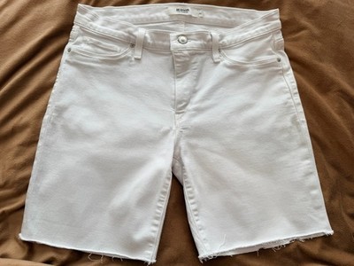 Hudson Los Angeles Amelia White Shorts   Size 30   $165 Retail
