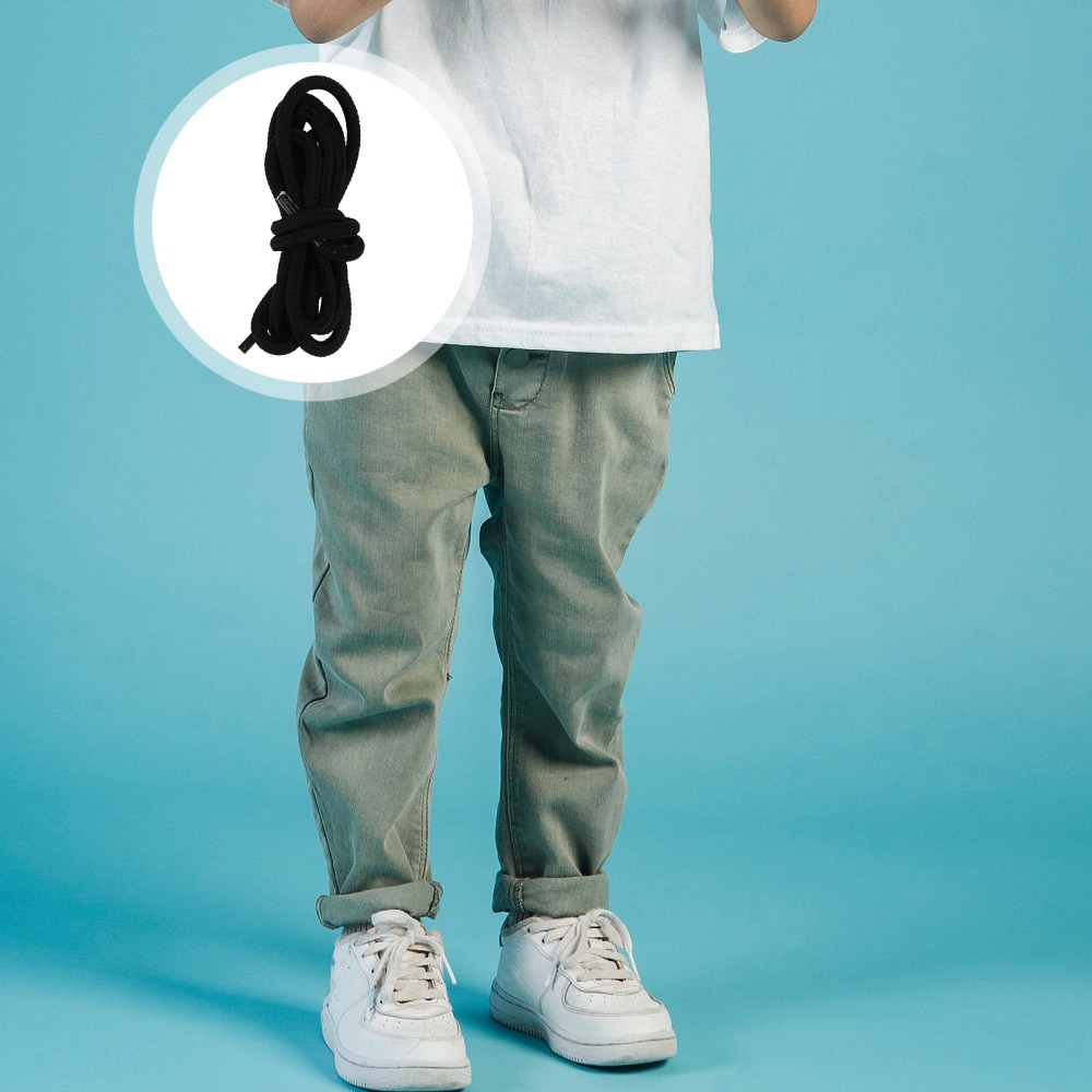 APL 2 Paia Lacci Colorati per Scarpe Sportive Nero Scarpe da Ginnastica Decorazione Moda