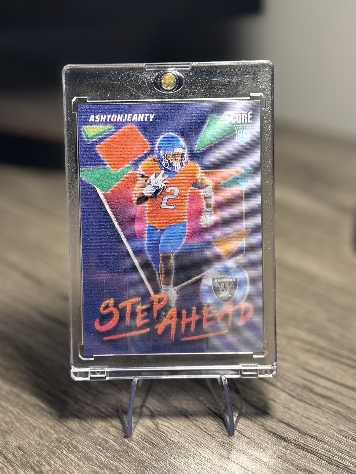 2025 Score - Step Ahead Ashton Jeanty #SA-AJY (RC)  SSP CASE HIT MINT RAIDERS 