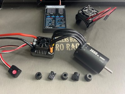 MAX10 80A 3660 3800KV 1/10 Brushless ESC Motor Combo For 1/10 RC Car Truck 5MM