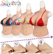 Silicone Breast Forms Breast Plates Fake Boobs C-H Cup Crossdresser Drag Queen