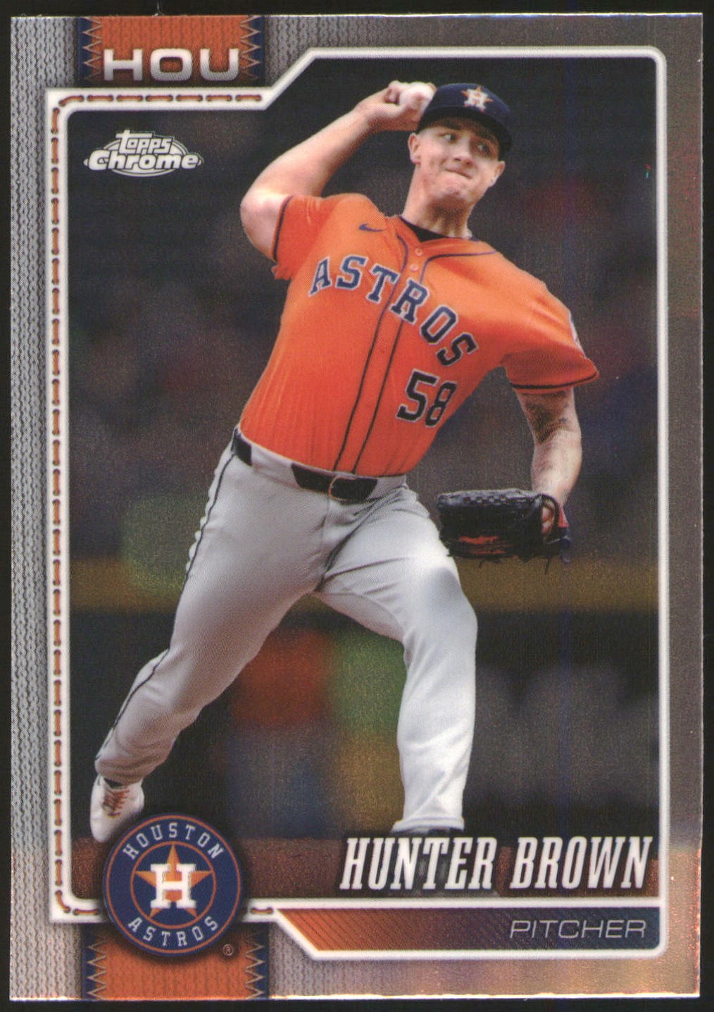 Hunter Brown 2026 Topps Chrome #285 Houston Astros