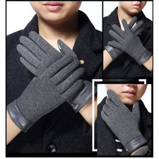 Wind Resistant Fleece Gloves Compatible with For smartphone for Winter Commutes