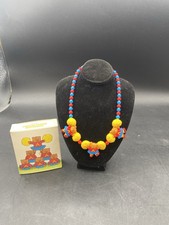 Vintage Avon Cheerleader Necklace Kids Teddy Bear Child 1988