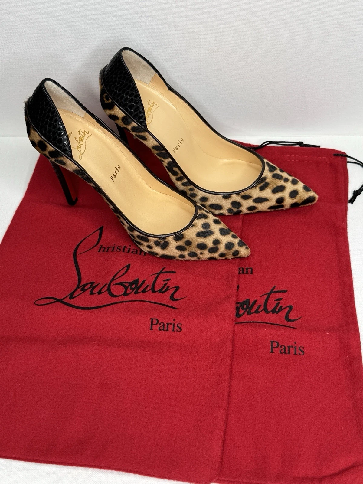 Christian Louboutin — CHRISTIAN LOUBOUTIN Women's MAASTRICHT Pony Hair High Heel Shoes. SZ 36. NEW