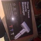 Deep Tissue Massage Gun, Rechargeable Handheld Vibrating, 4 Heads, Black