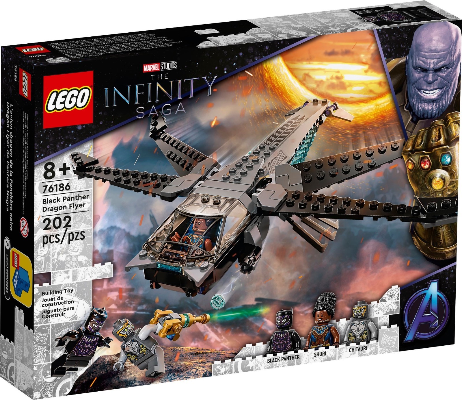 LEGO Marvel Super Heroes Infinity Saga 76186 Black Panthers Libelle NEU & OVP - Bild 8