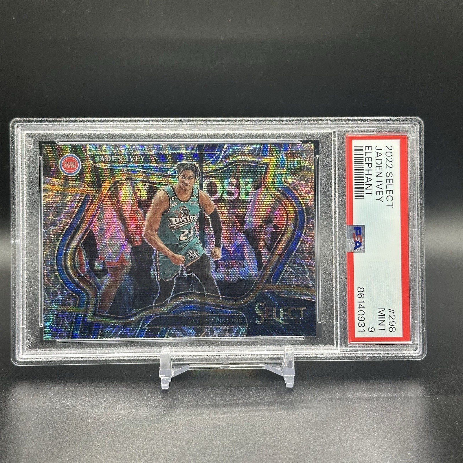 2022 PANINI SELECT ELEPHANT #298 JADEN IVEY PSA 9 SSP ROOKIE RC PISTONS 🔥🔥🔥