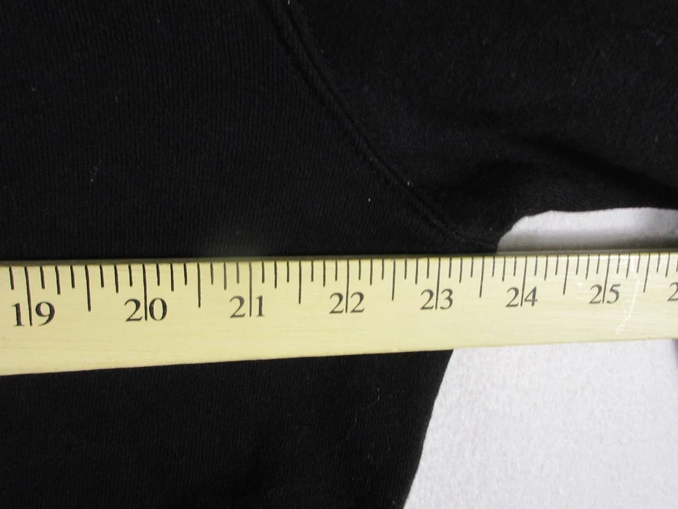 Charles River Mens Colby Sawyer College Hoodie Sweatshirt 1/4 Zip Size M Black - Image 2 of 4