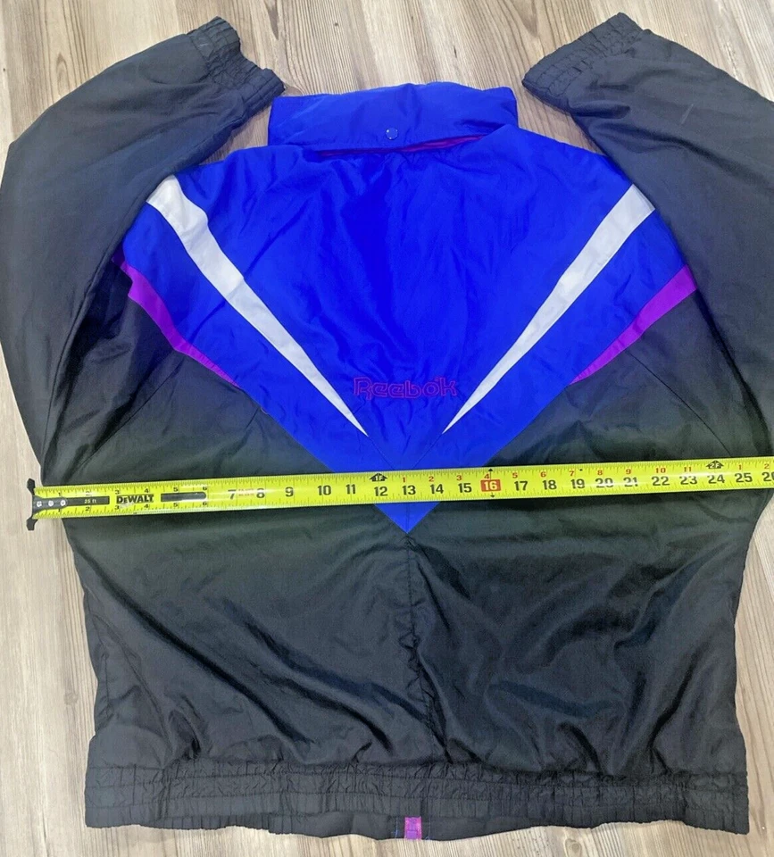 Chaqueta cortavientos vintage Reebok Sport Y2K nailon talla grande Foto 4 de 4