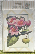 VTG Hallmark Ensemble Note Cards USPS Crabapple Set of 6 Cards & Envelopes NEW