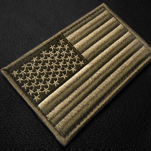 USA FLAG U.S. FLAG EMBROIDERED PATCHES USA ARMY BADGE HOOK PATCH - Picture 4 of 5