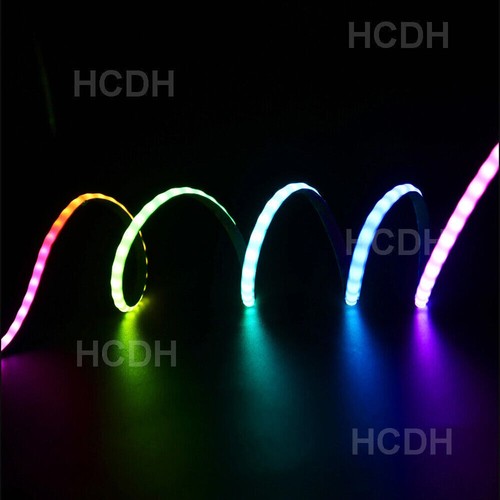 5V 12V WS2812B Smart COB LED Streifen Stripe RGB Pixel 160LED Adressierbare 5mm - Bild 8 von 14