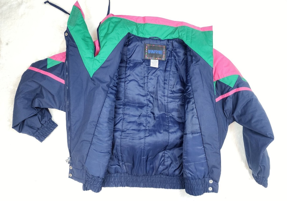 Vintage 90s Mainframe Aztec Full Zip Snow Ski Coat Jacket Sz M